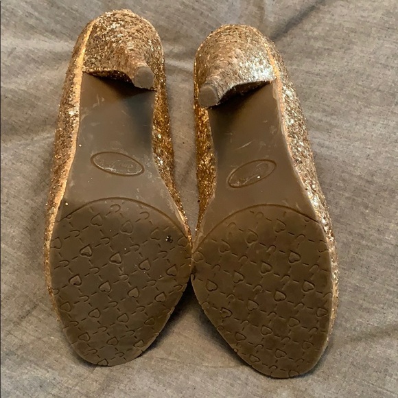 Gold sparkle Wedding shoes - Picture 5 of 5